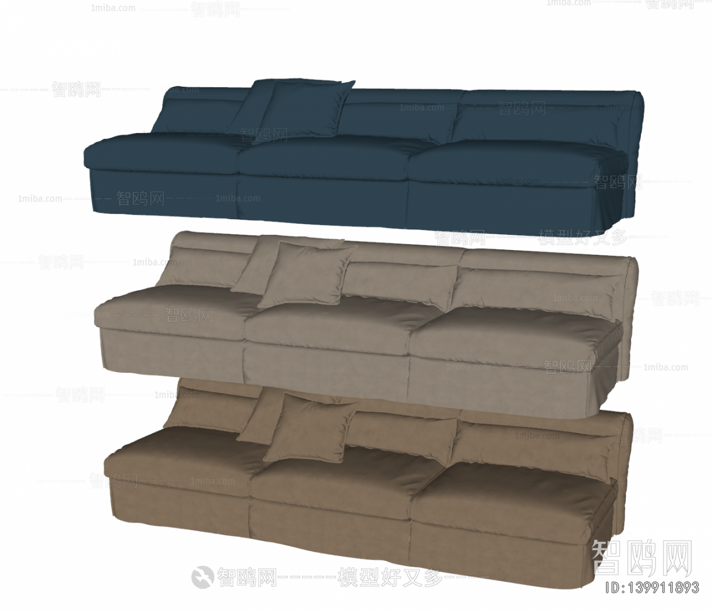 Modern Three-seat Sofa