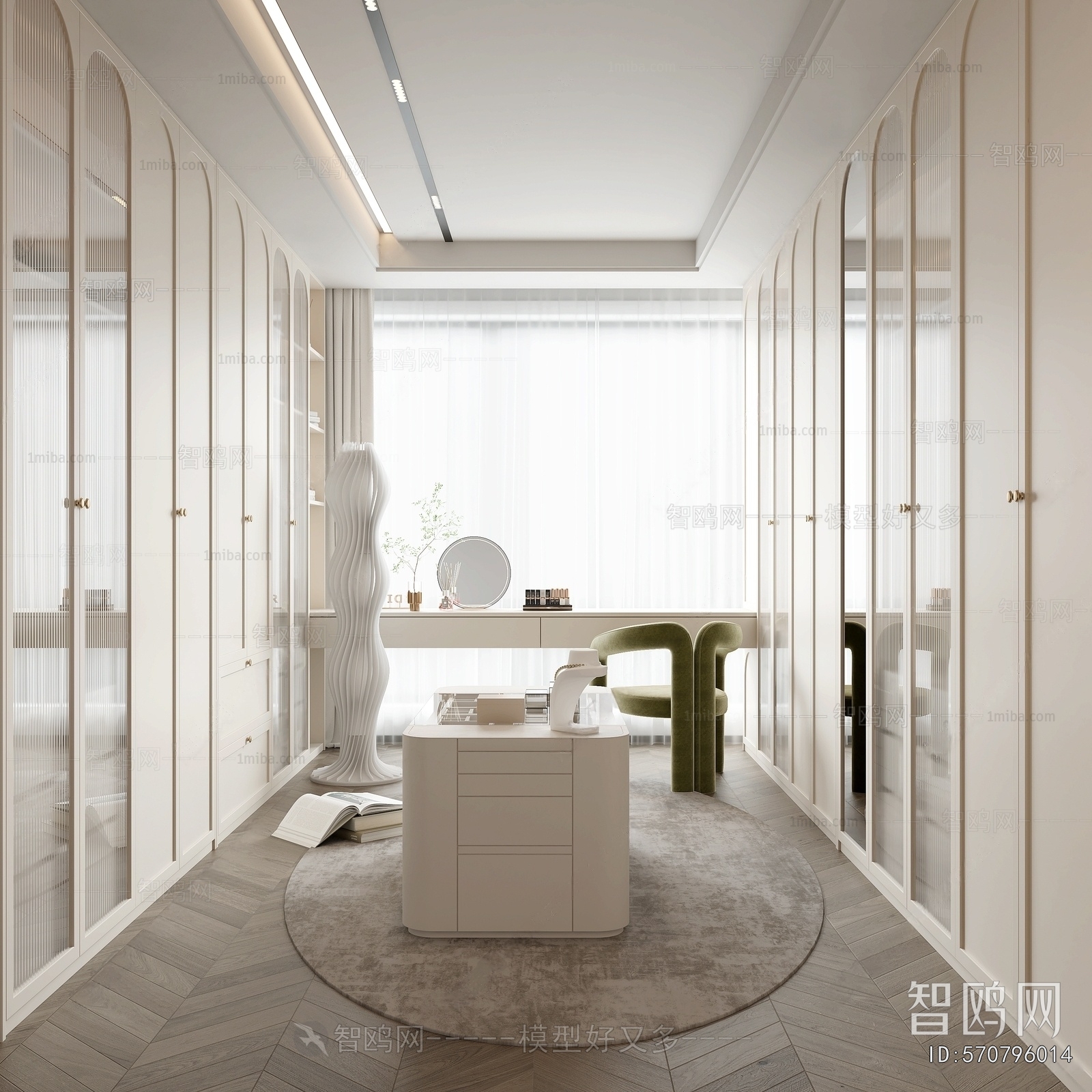 French Style Clothes Storage Area