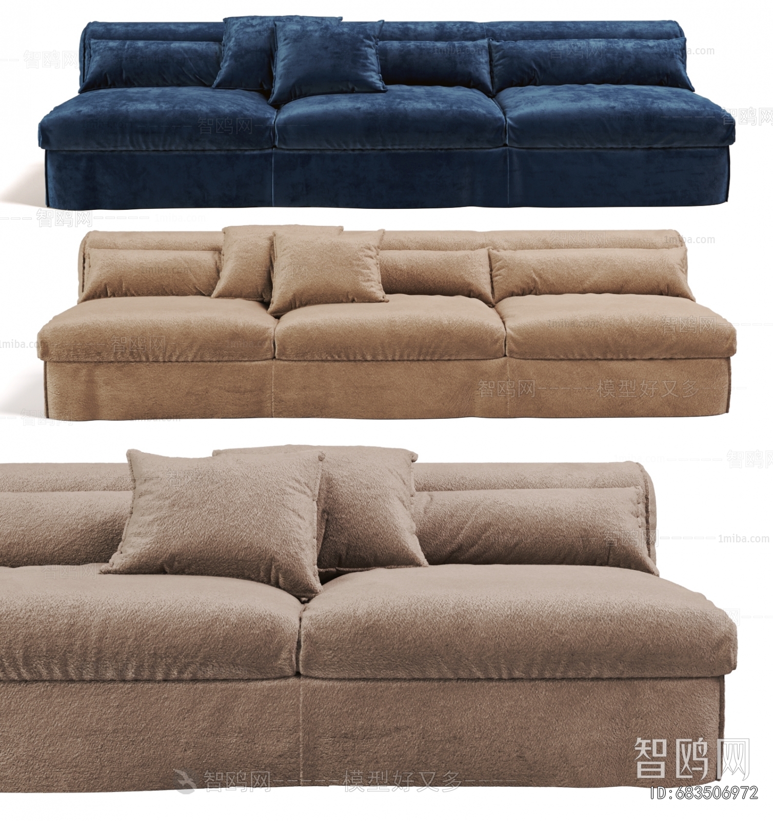 Modern Three-seat Sofa