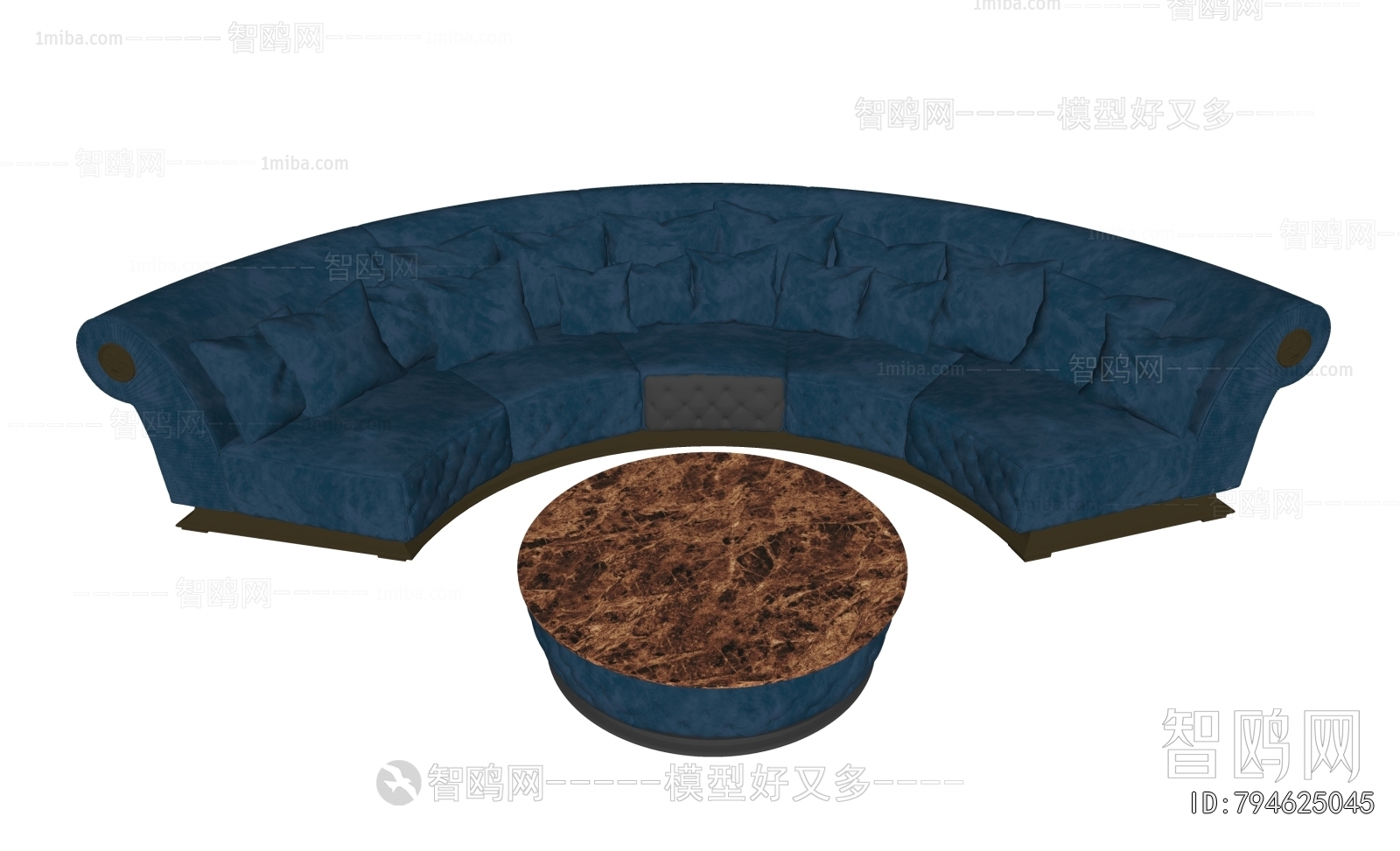 European Style Curved Sofa