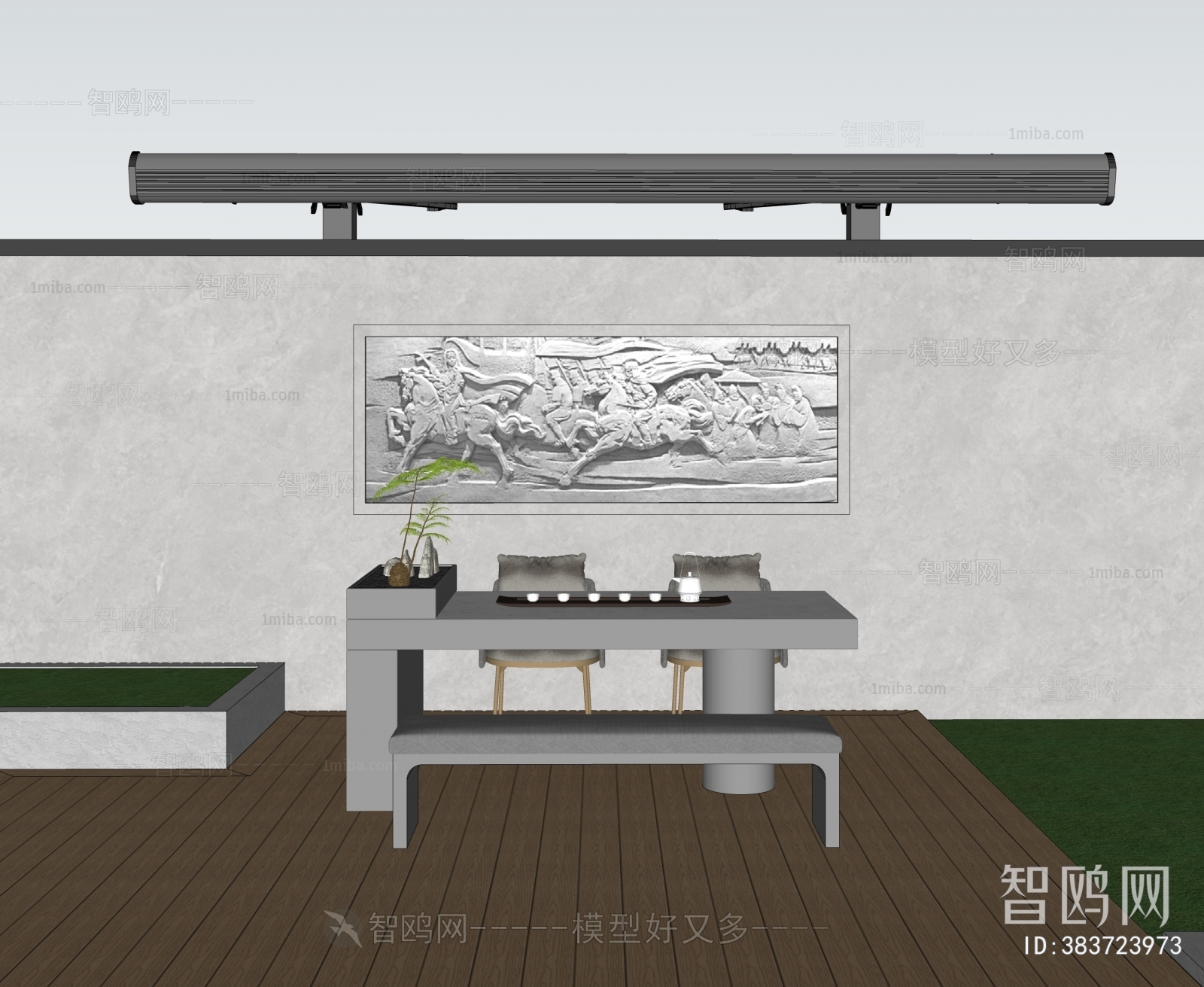 New Chinese Style Courtyard/landscape