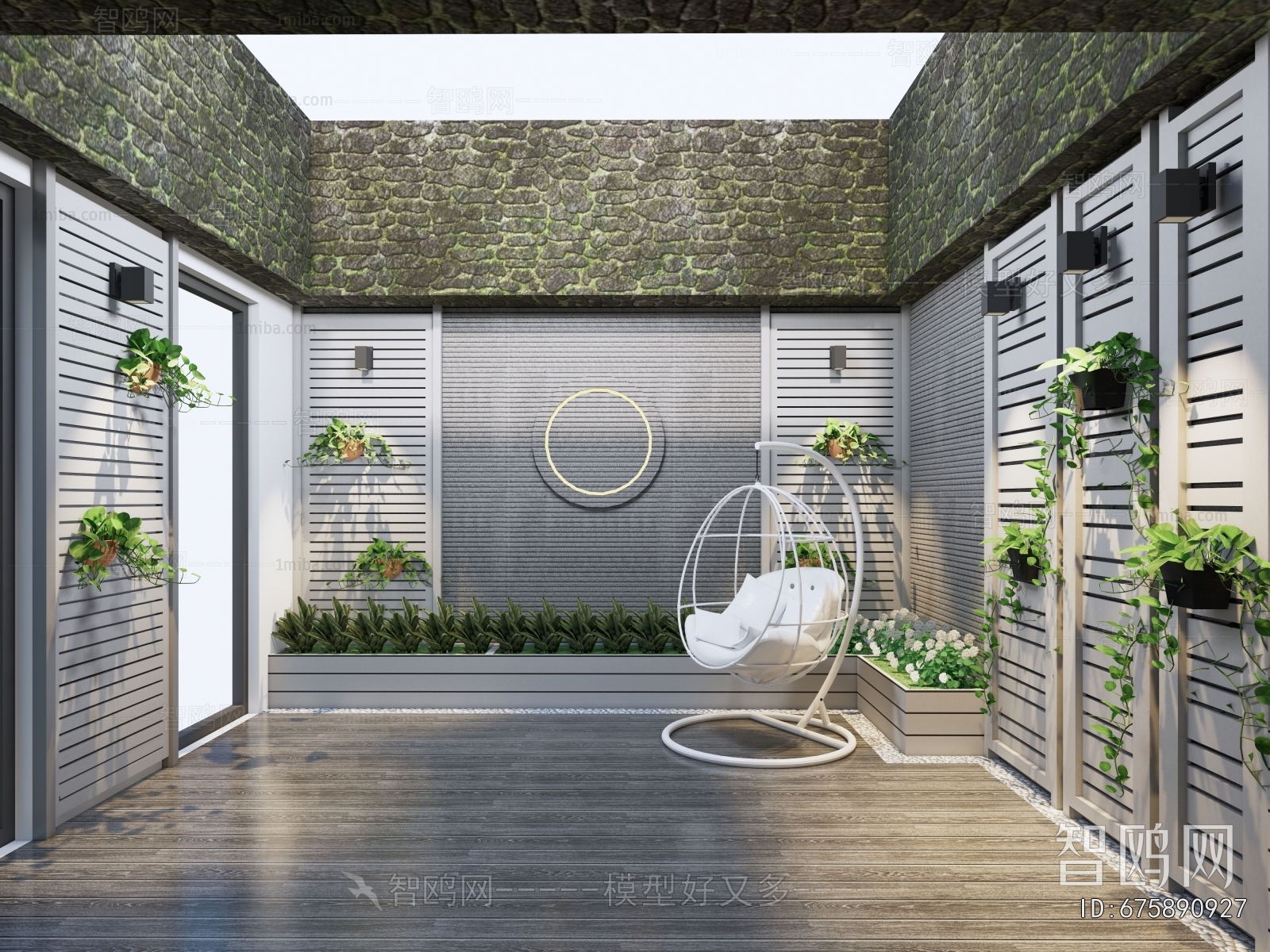 Modern Courtyard/landscape