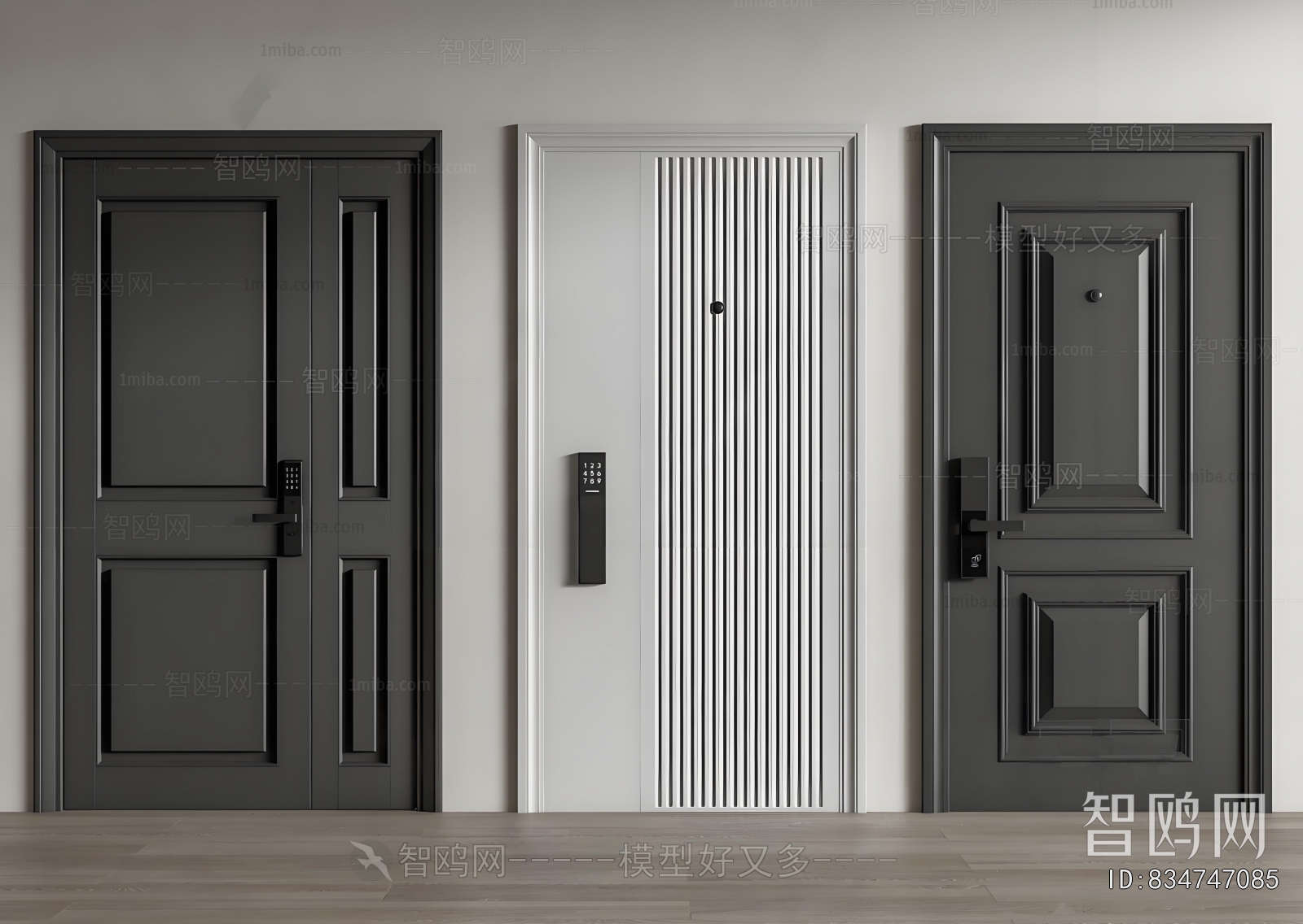 Simple European Style Entrance Door