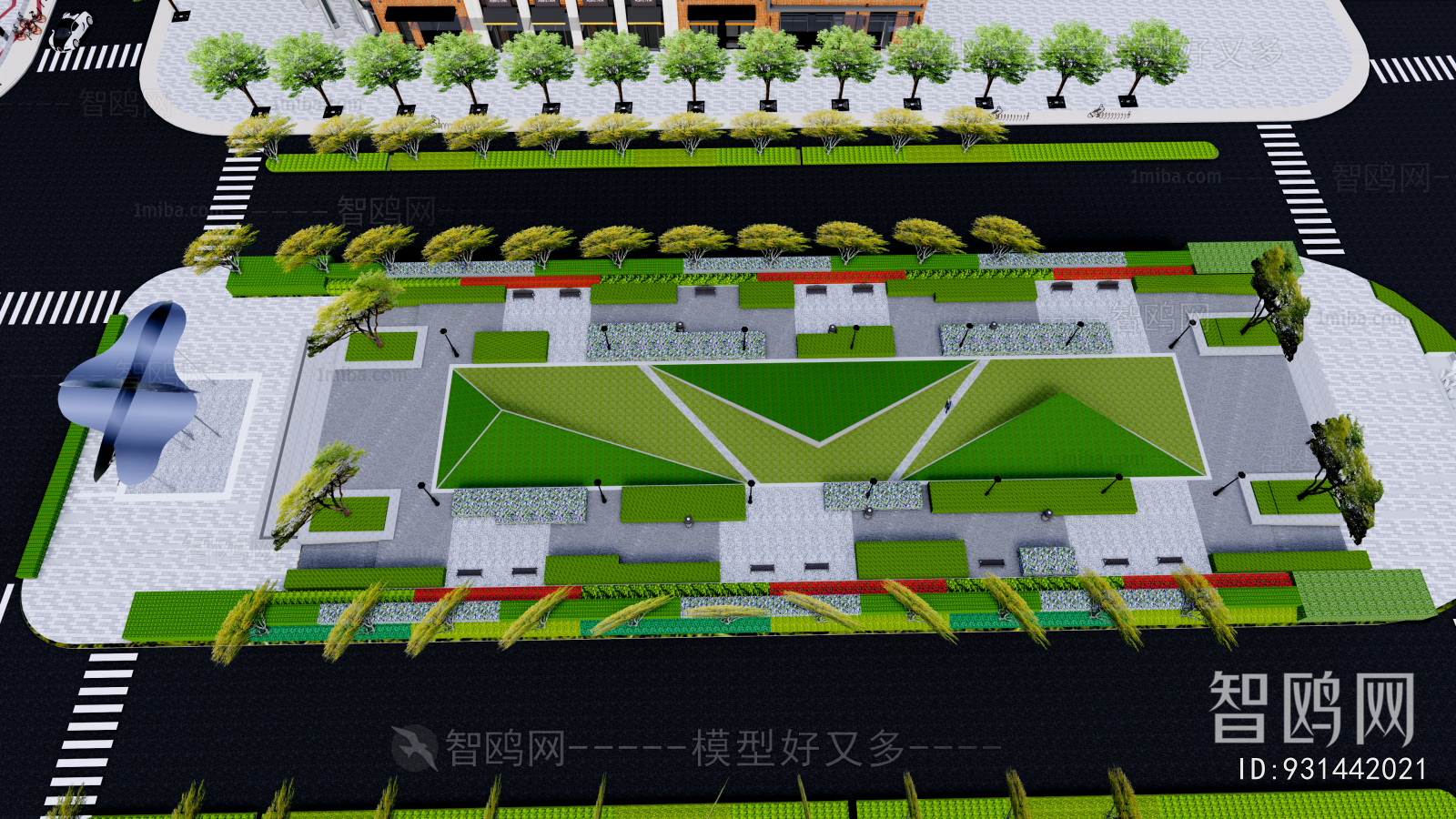 Modern Park Landscape