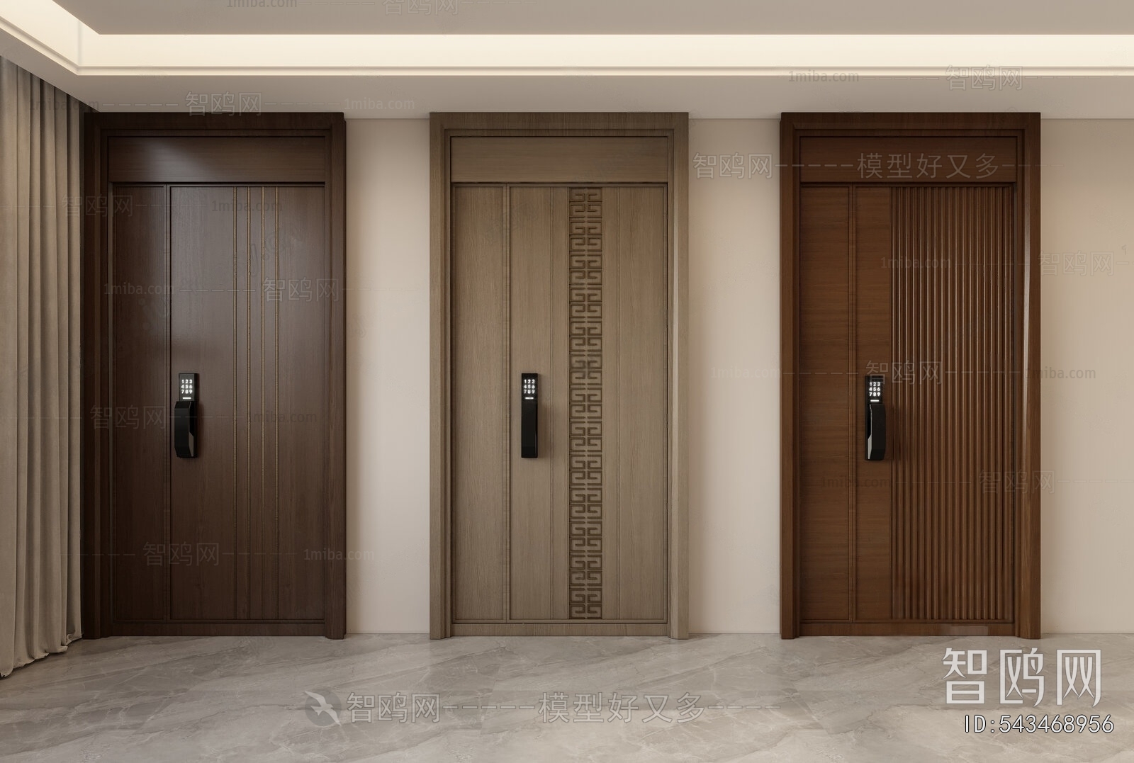 New Chinese Style Entrance Door