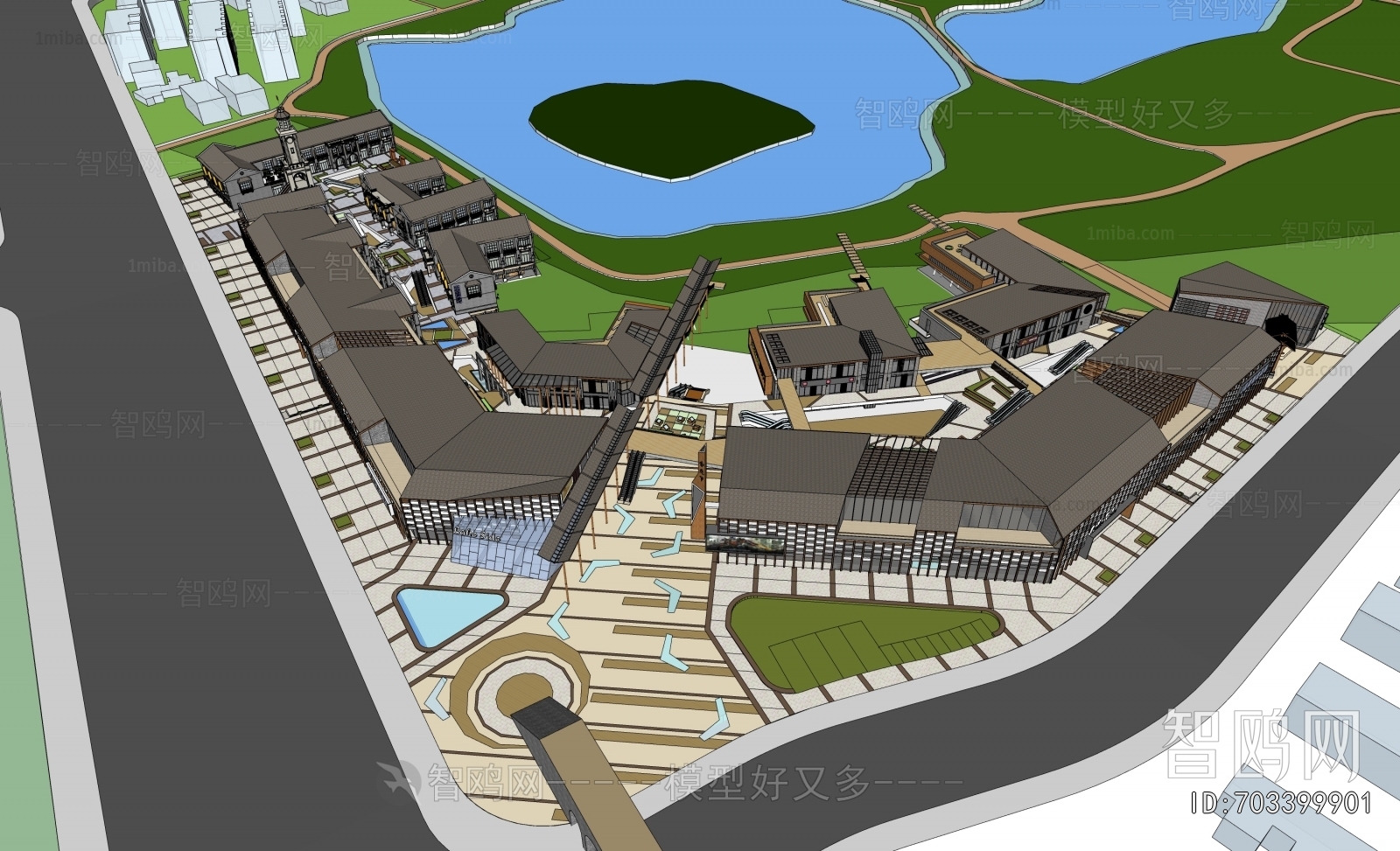 New Chinese Style Commercial Street