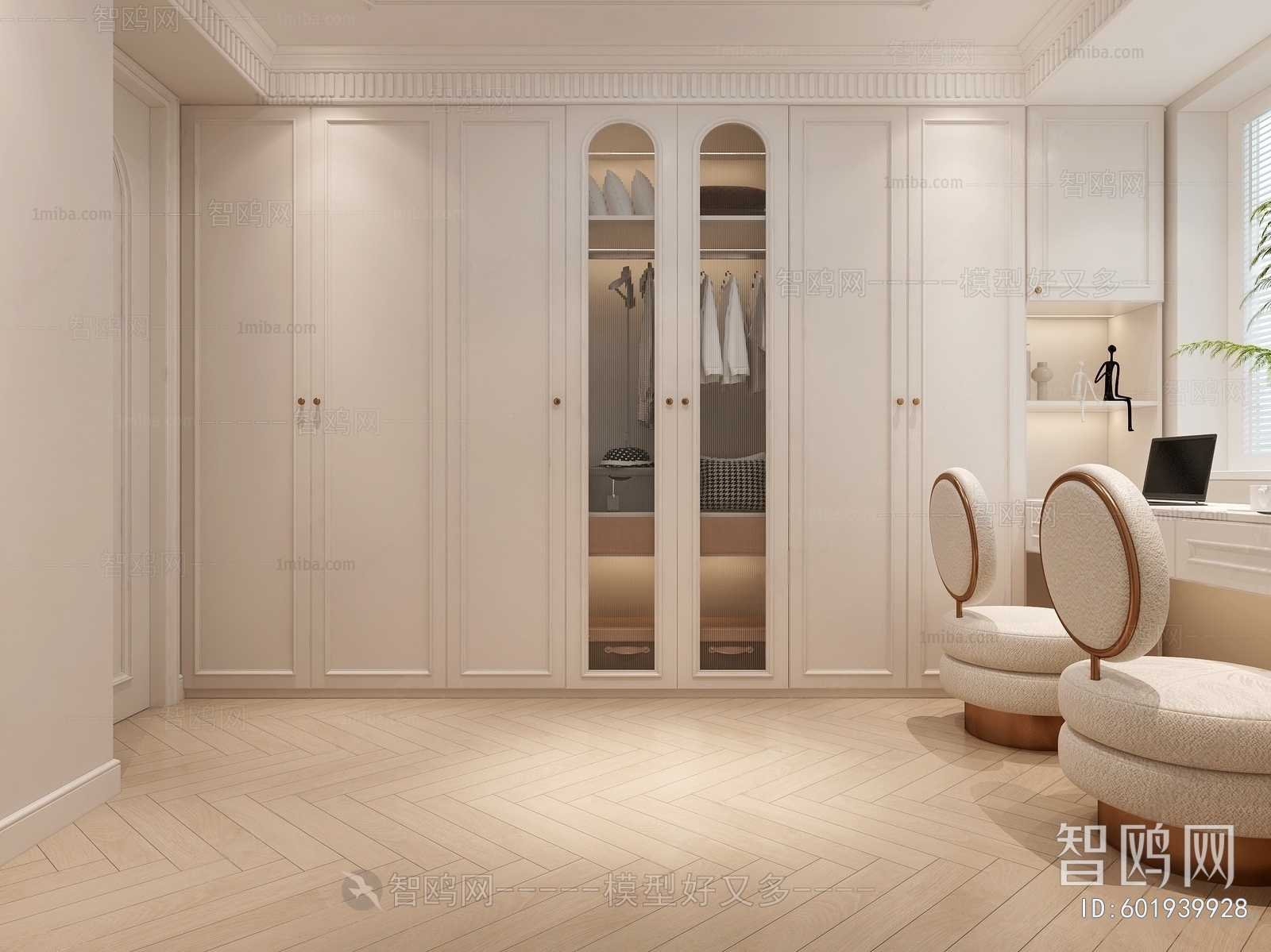 French Style Clothes Storage Area