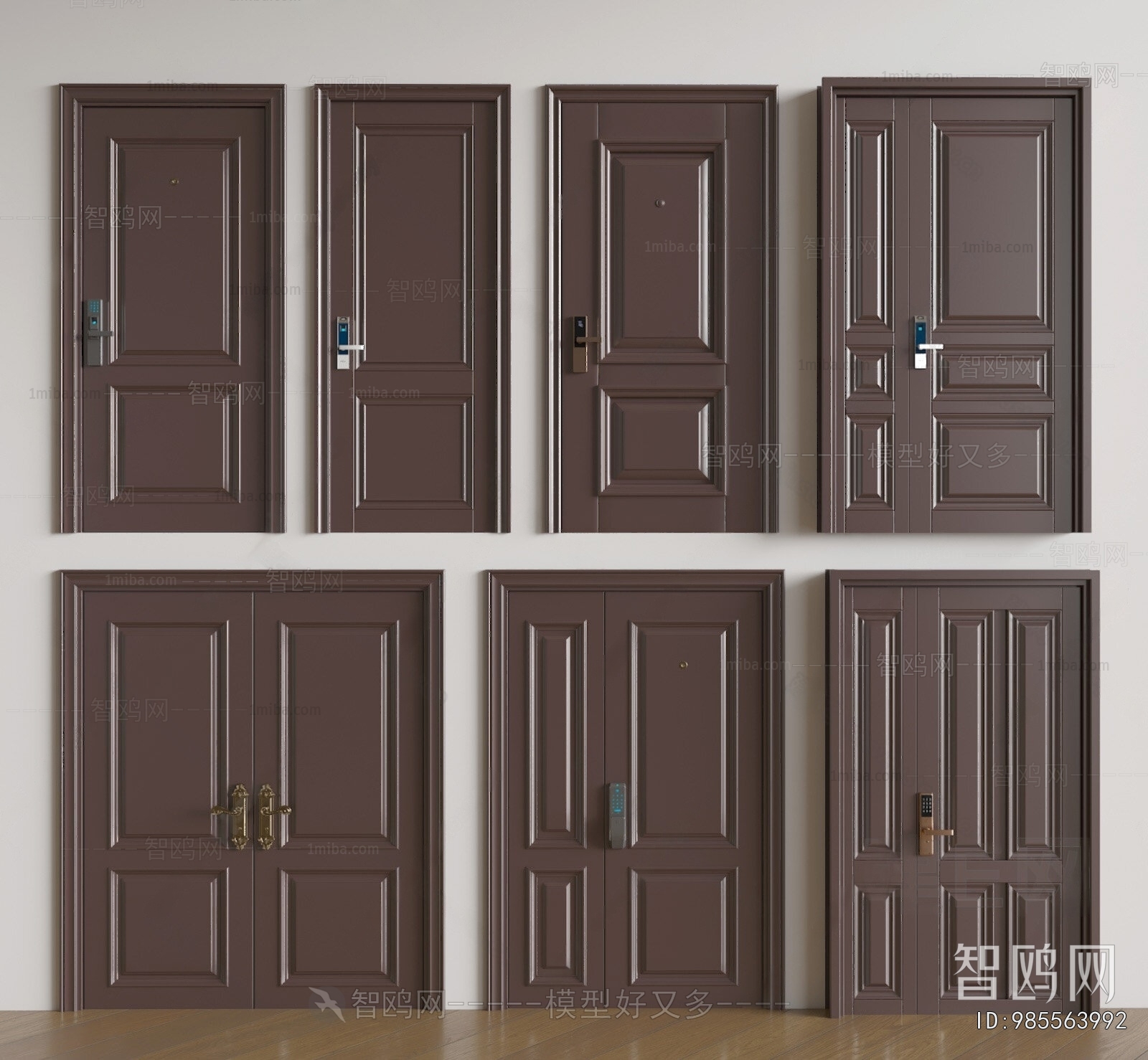 Simple European Style Entrance Door