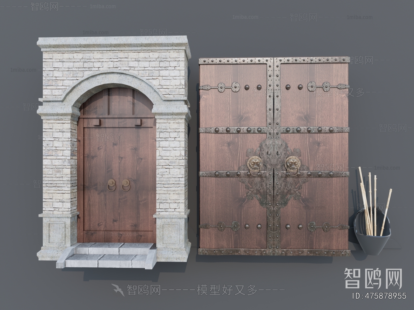Chinese Style Double Door