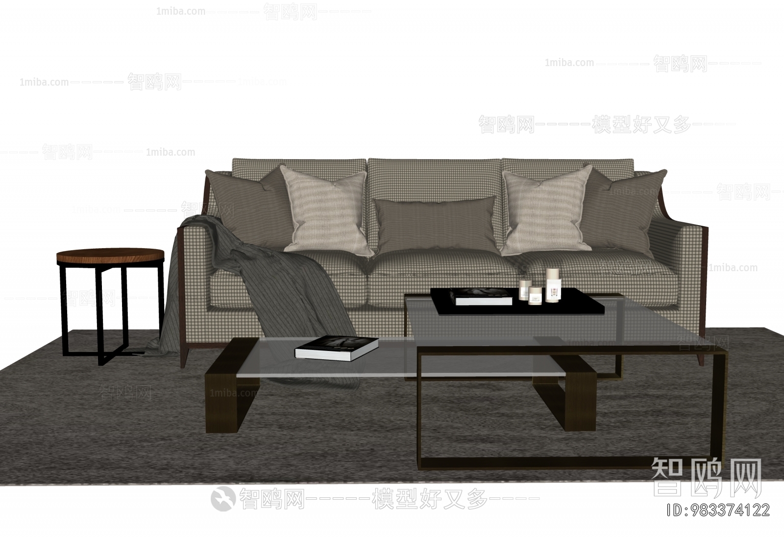 Modern Three-seat Sofa