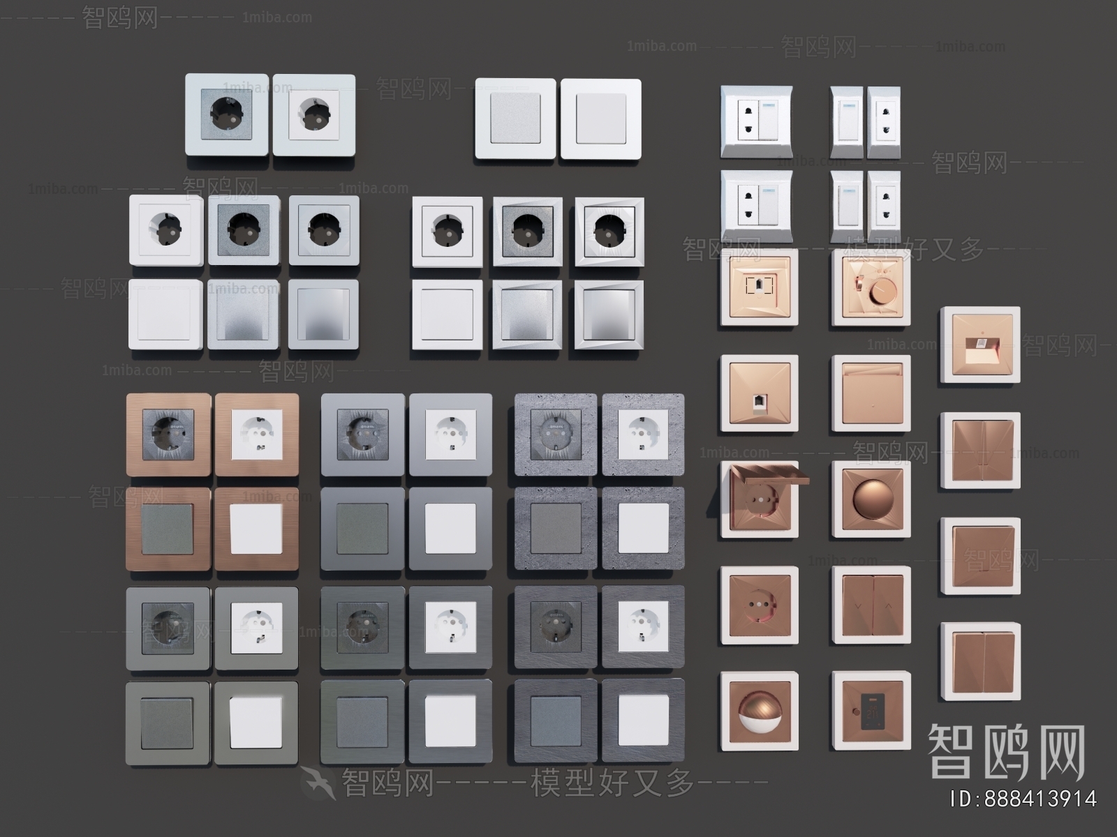 Modern Switch Socket Panel