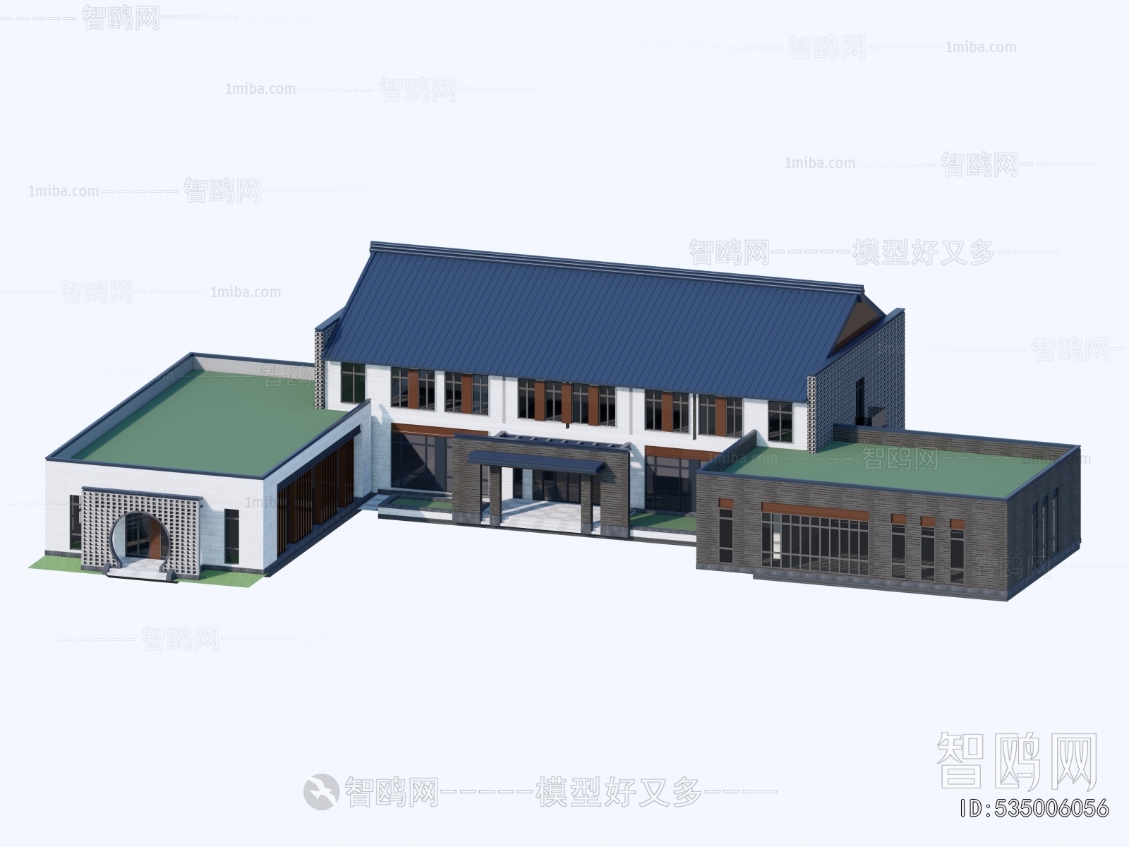 New Chinese Style Architecture Of Artistic Style