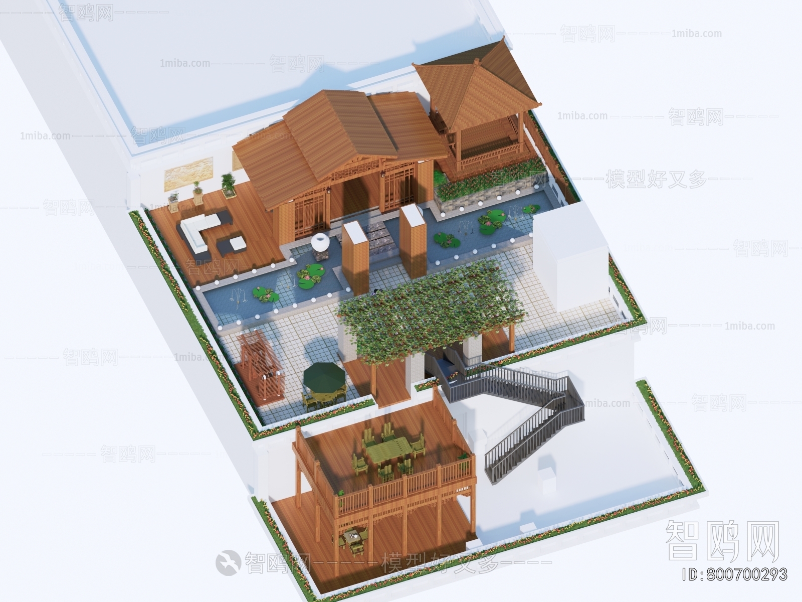 New Chinese Style Terrace