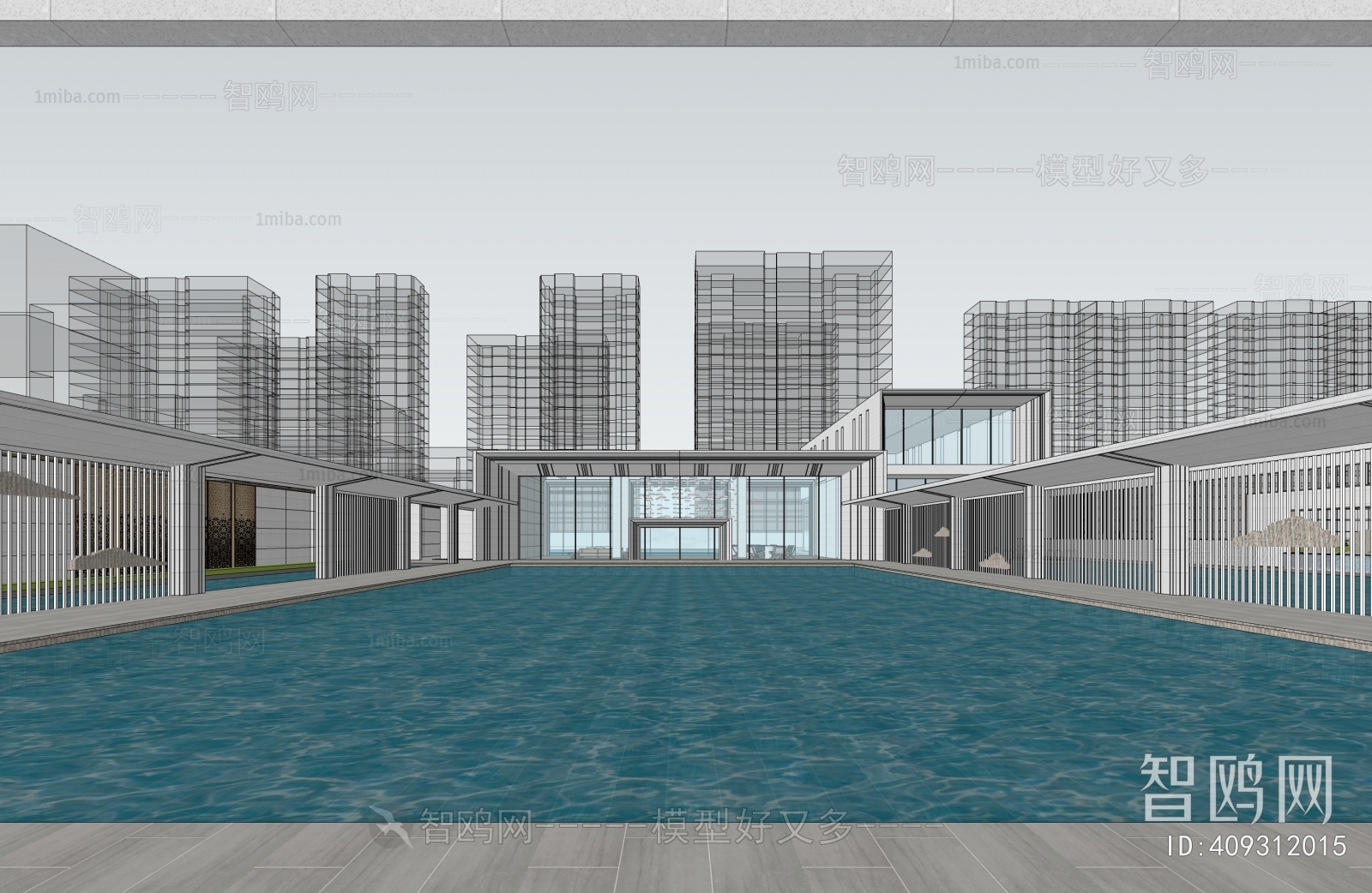 Modern Architectural Bird's-eye View Planning