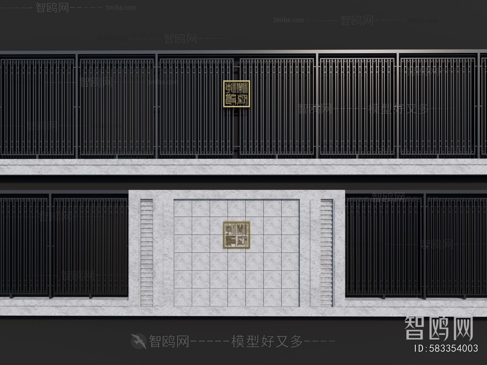 New Chinese Style Landscape Wall