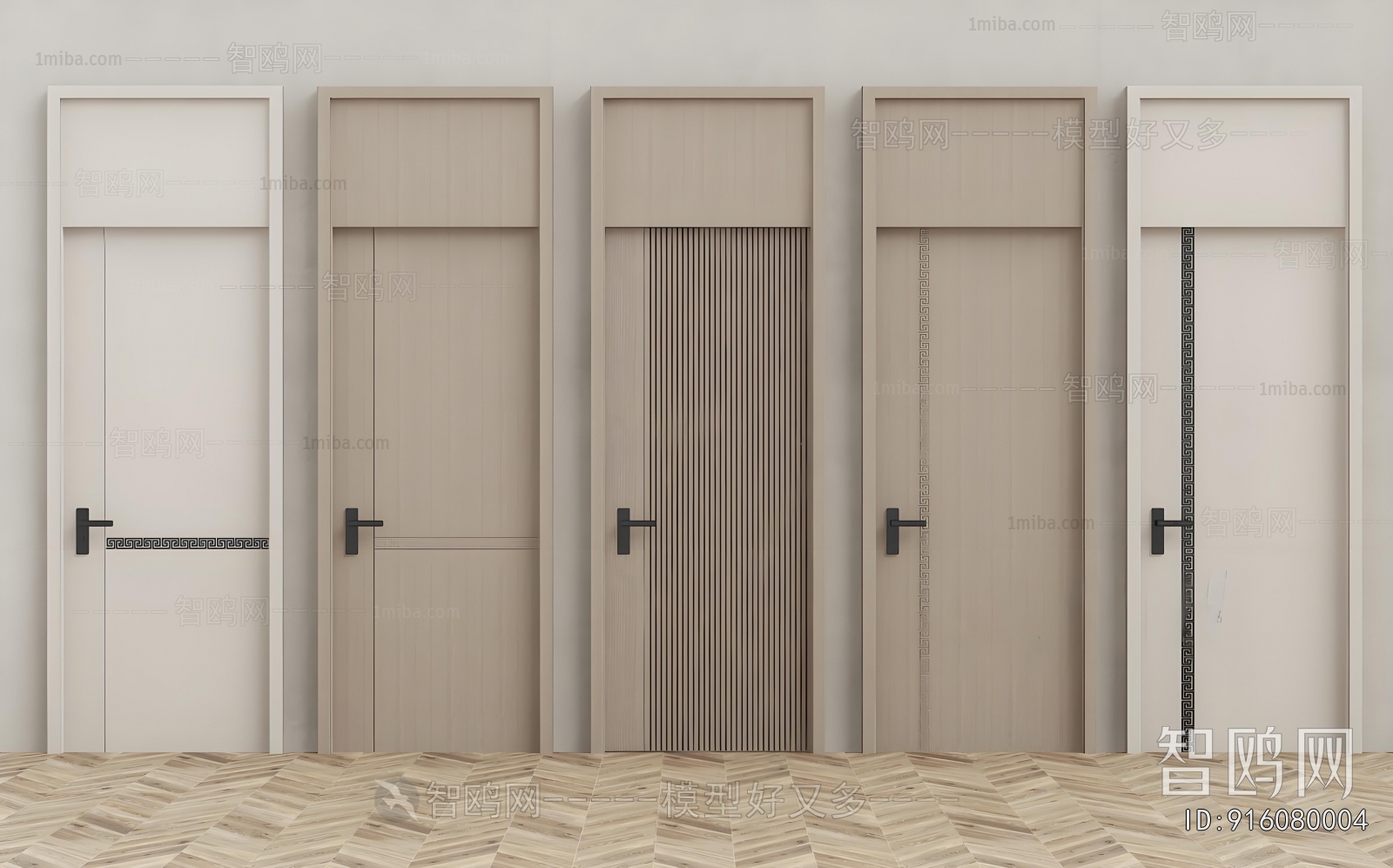 New Chinese Style Single Door