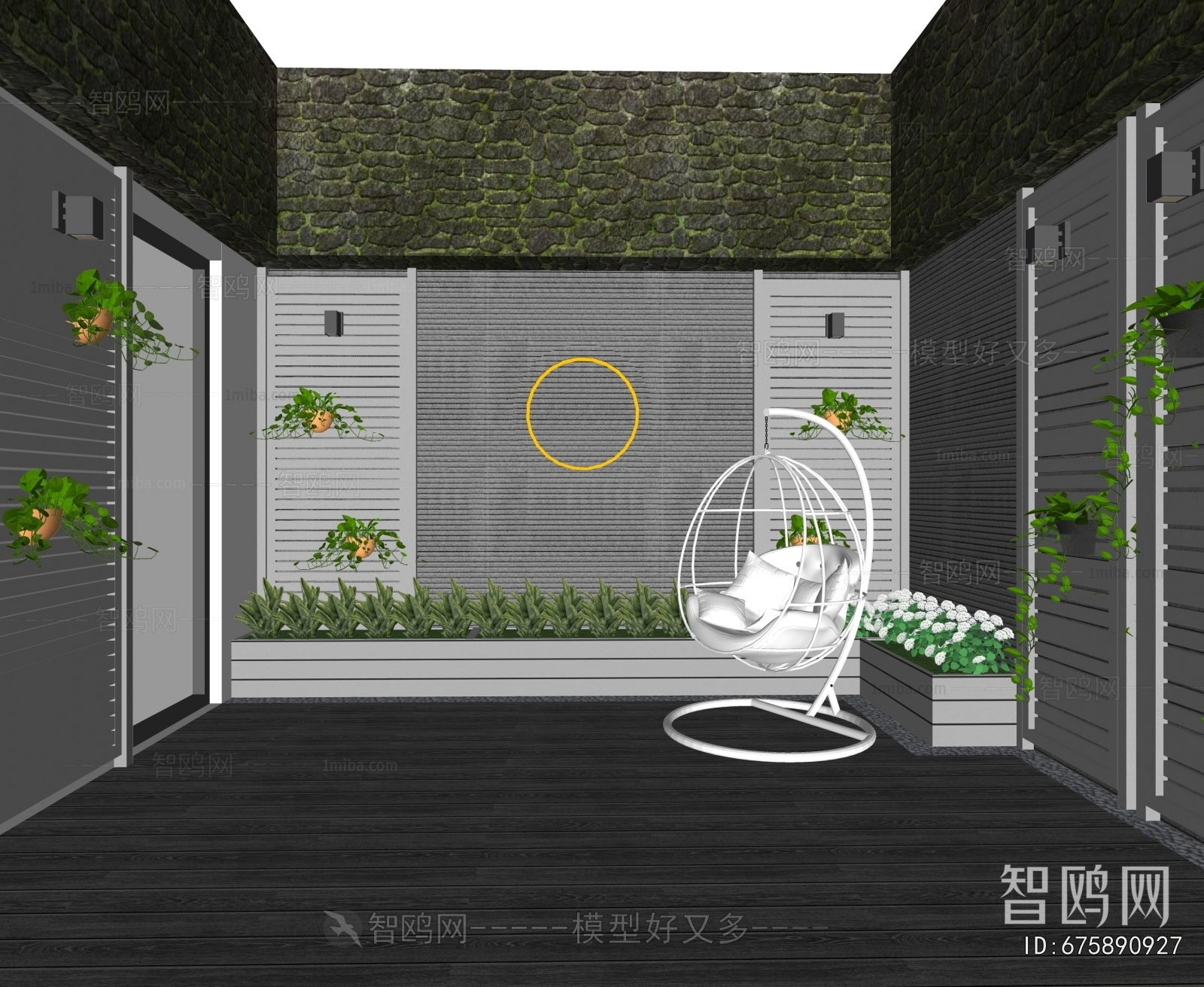 Modern Courtyard/landscape