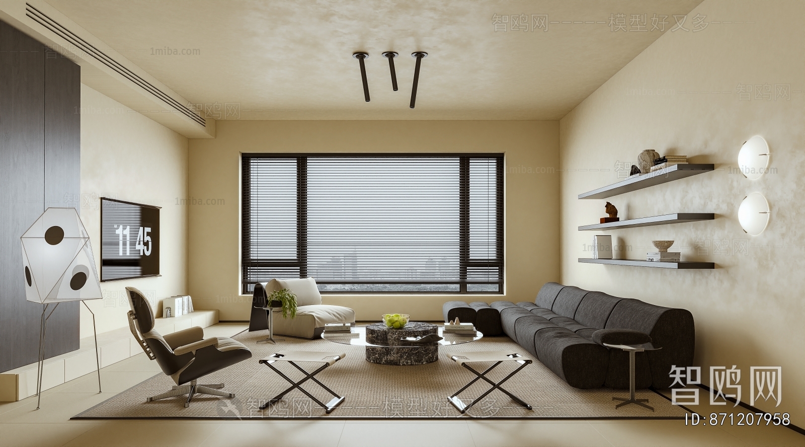 Wabi-sabi Style A Living Room