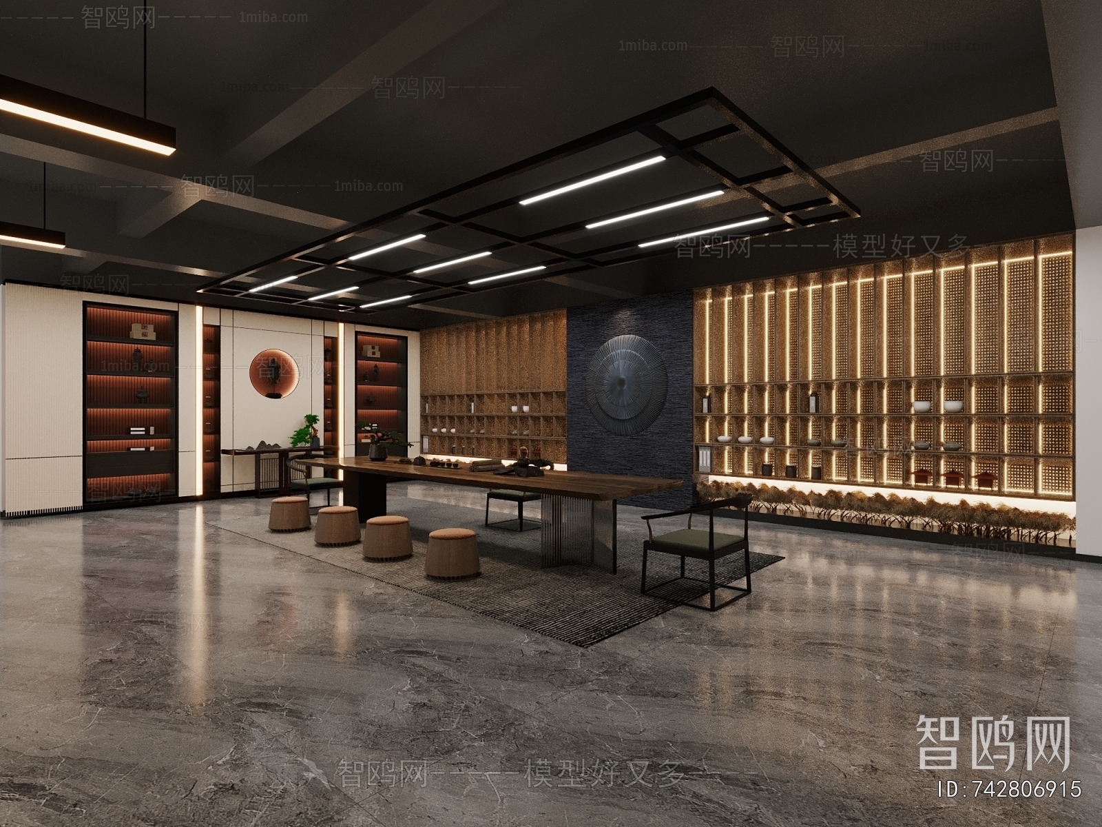 New Chinese Style Teahouse Tea House