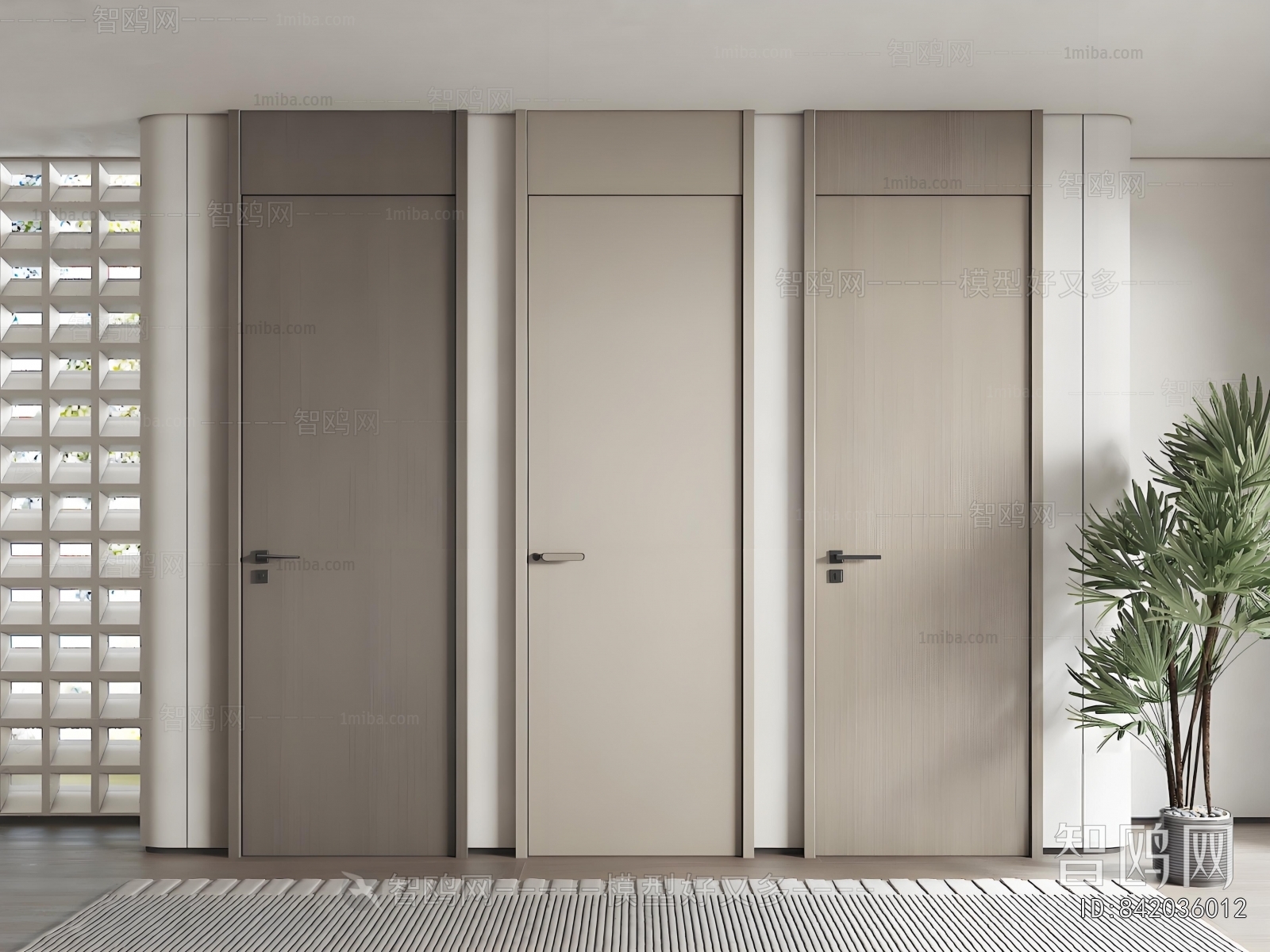 Modern Single Door