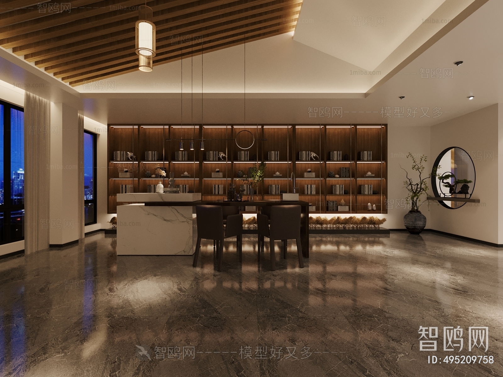 New Chinese Style Bar Area