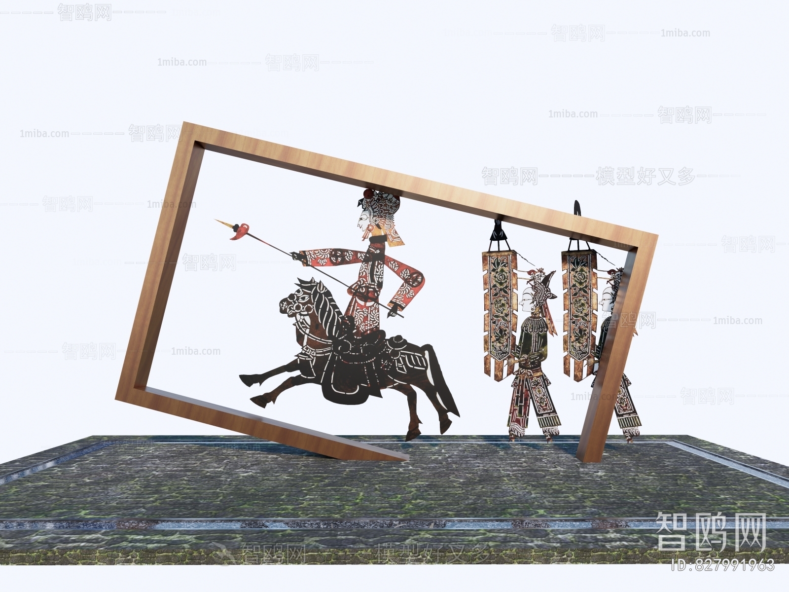 Chinese Style Sculpture Sketch