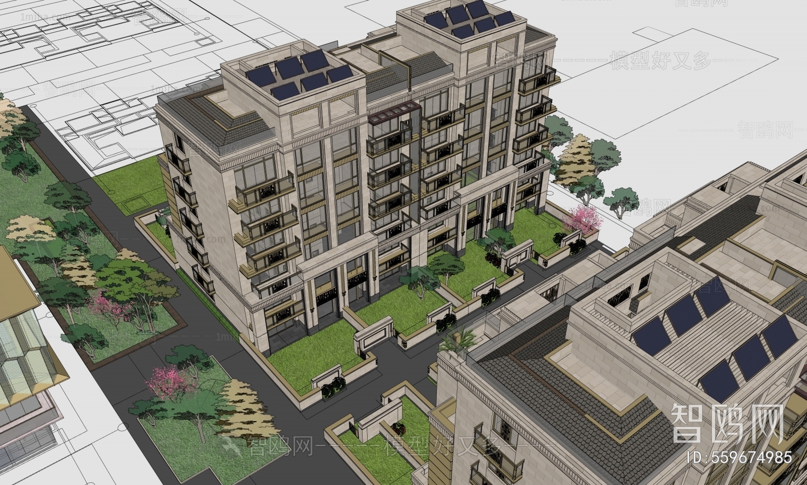 New Classical Style Residential Building