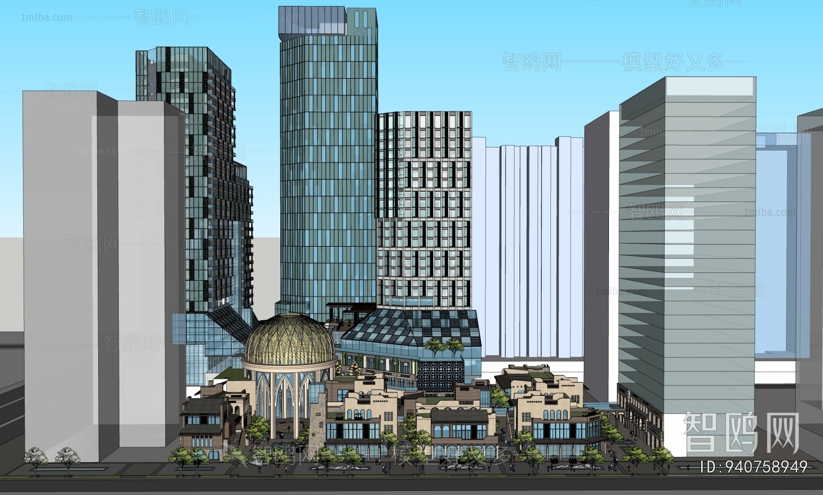 Southeast Asian Style Appearance Of Commercial Building