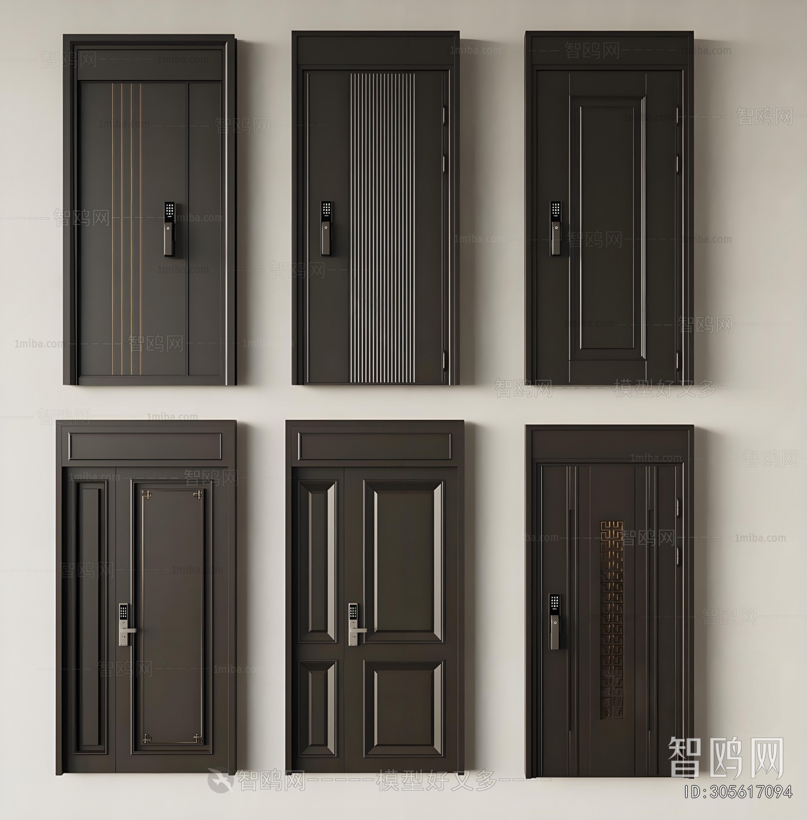 New Chinese Style Entrance Door