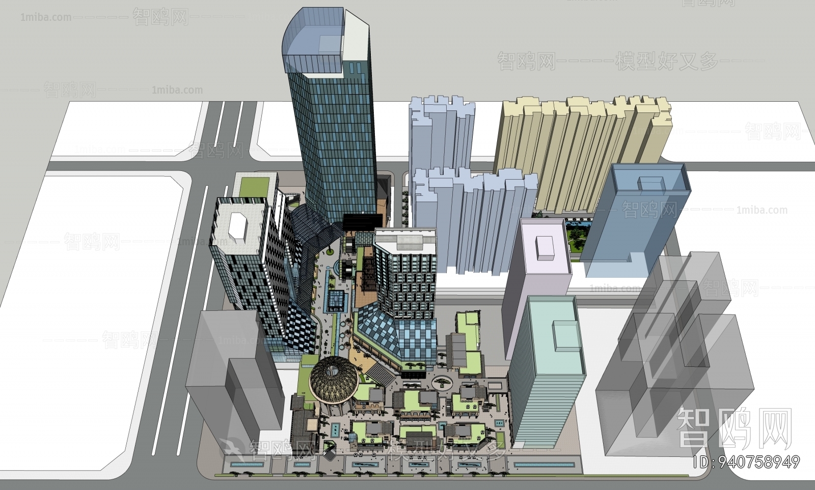 Southeast Asian Style Appearance Of Commercial Building