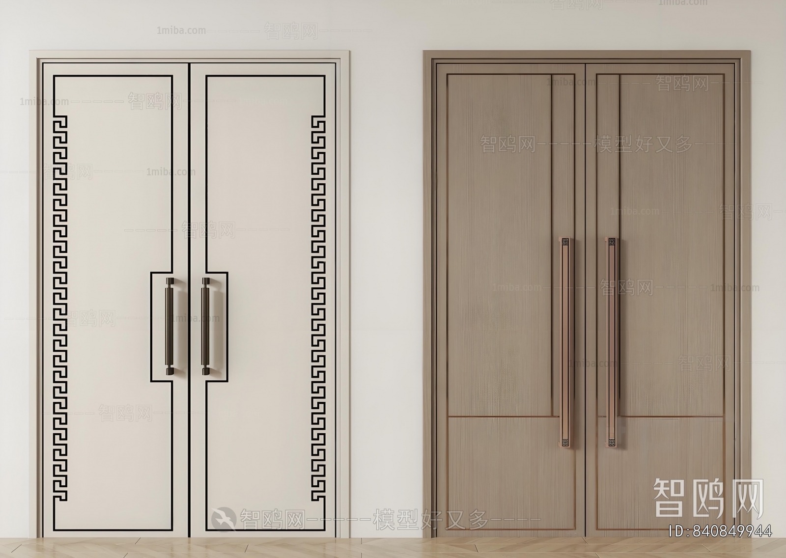 New Chinese Style Double Door