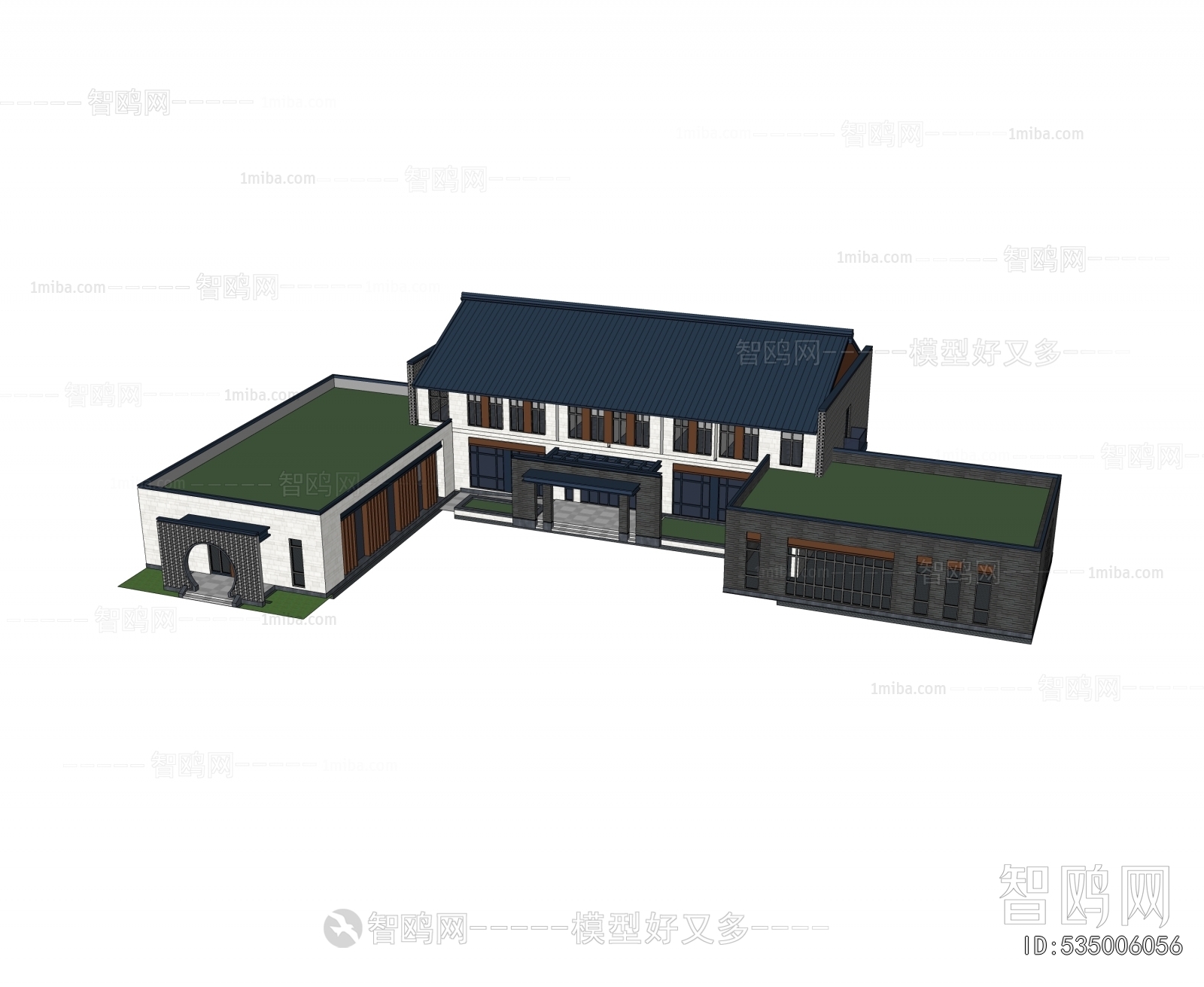 New Chinese Style Architecture Of Artistic Style