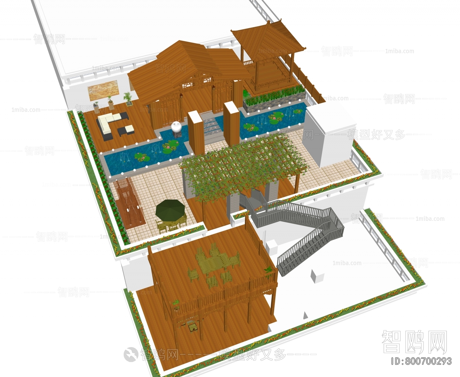 New Chinese Style Terrace