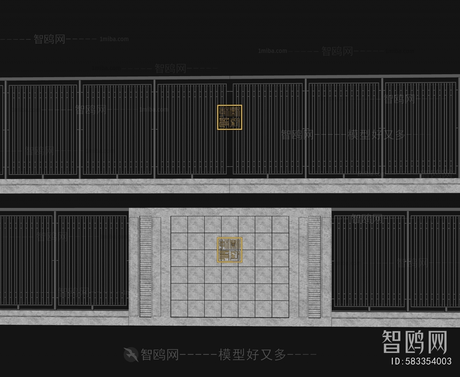 New Chinese Style Landscape Wall