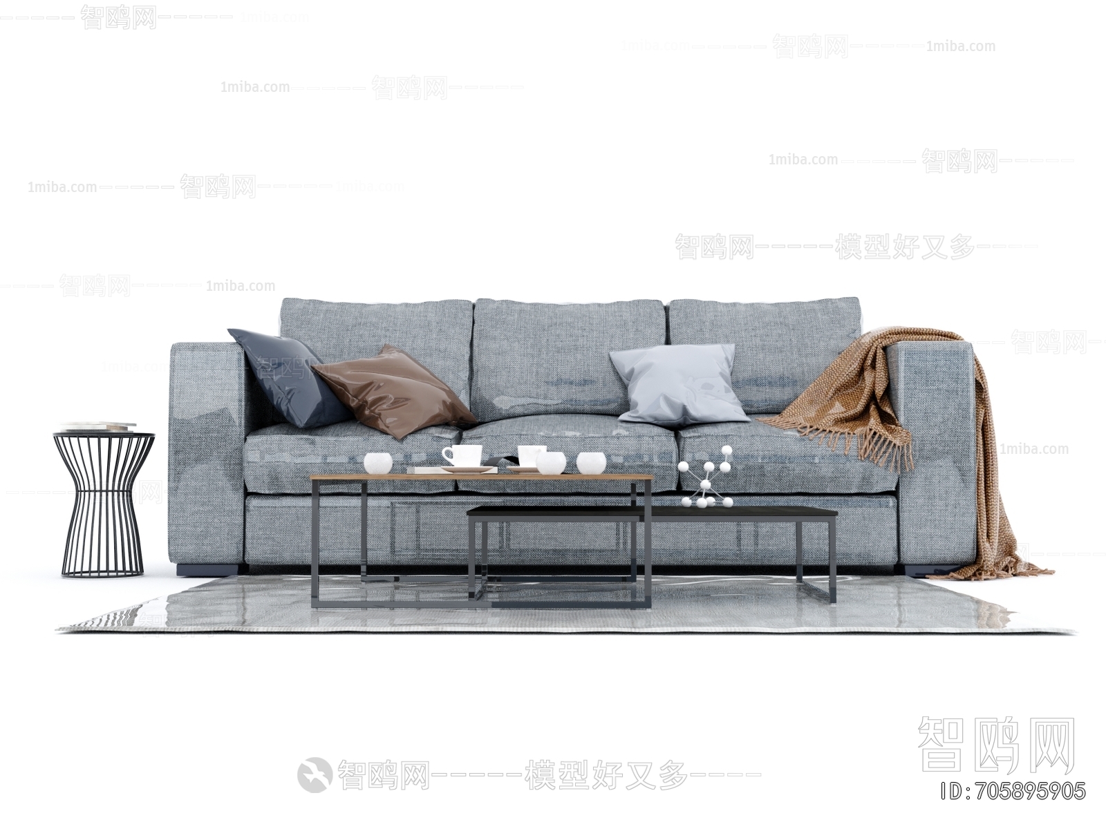 Modern Three-seat Sofa
