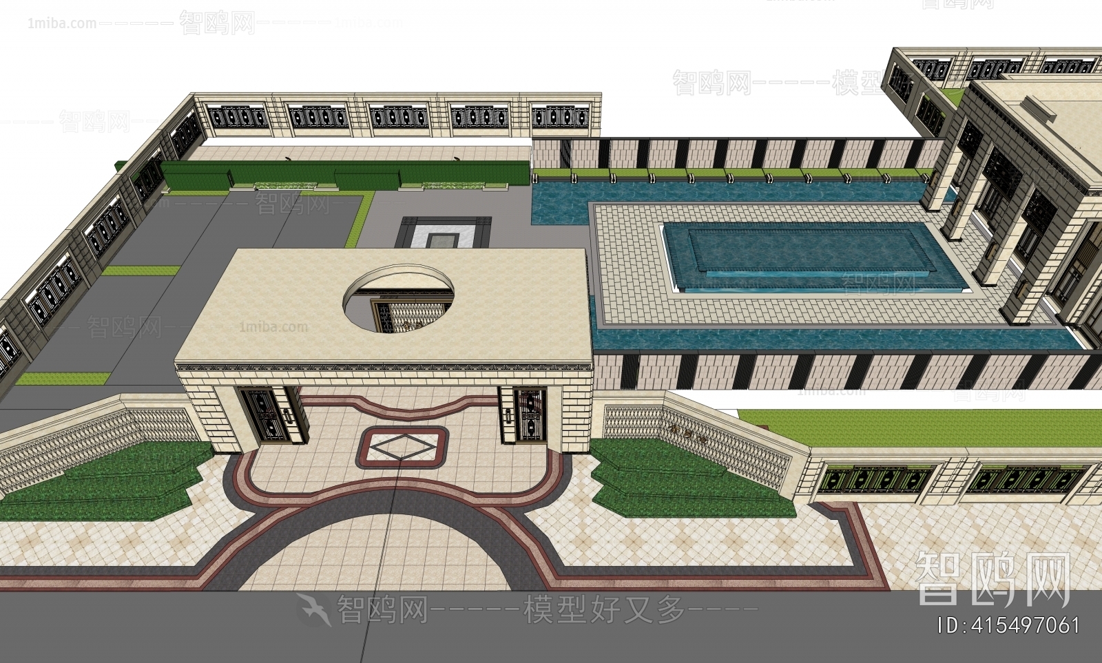 European Style Appearance Of Commercial Building