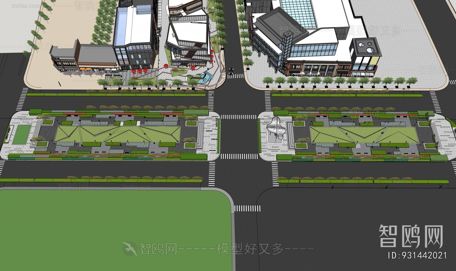 Modern Park Landscape