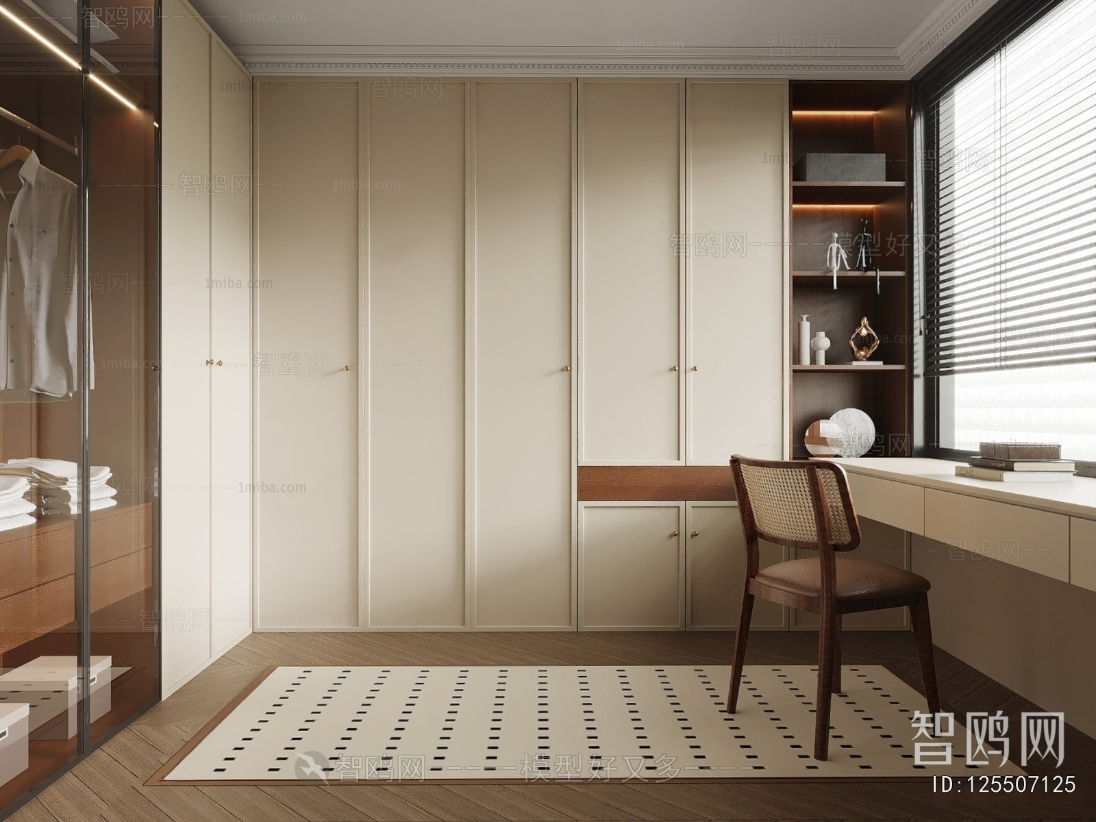 French Style Clothes Storage Area