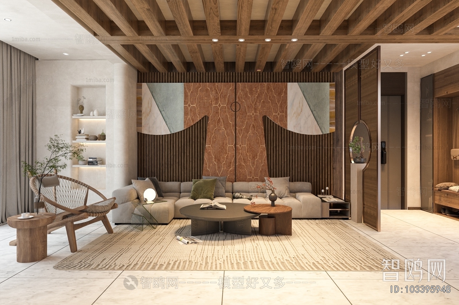 New Chinese Style A Living Room