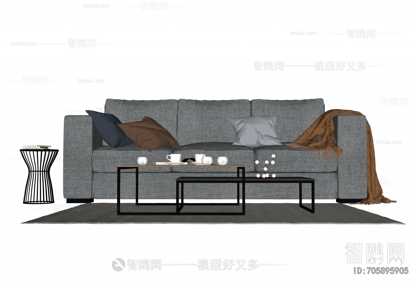 Modern Three-seat Sofa