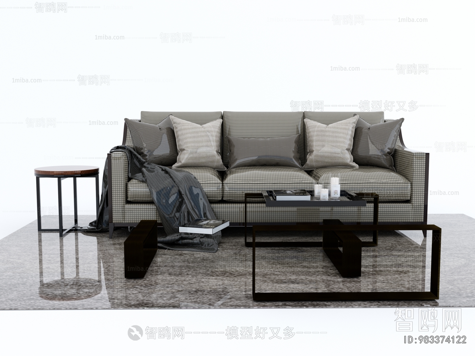 Modern Three-seat Sofa