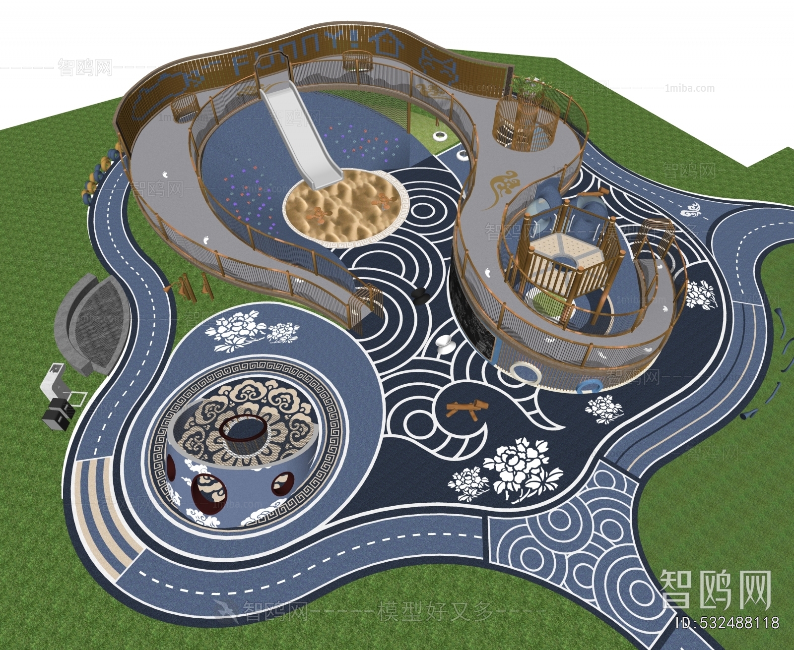 Modern Park Landscape