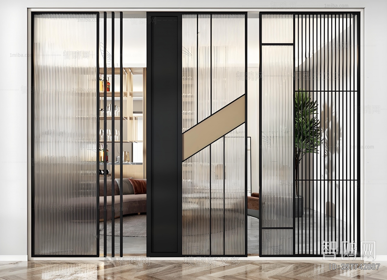 Modern Glass Screen Partition