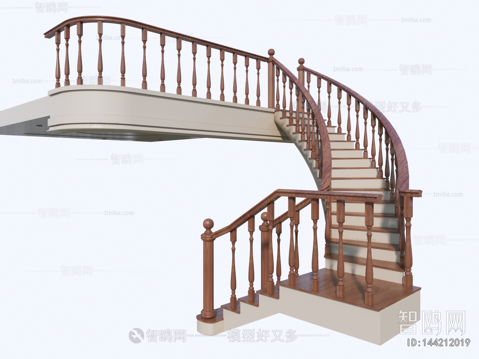 Simple European Style Rotating Staircase