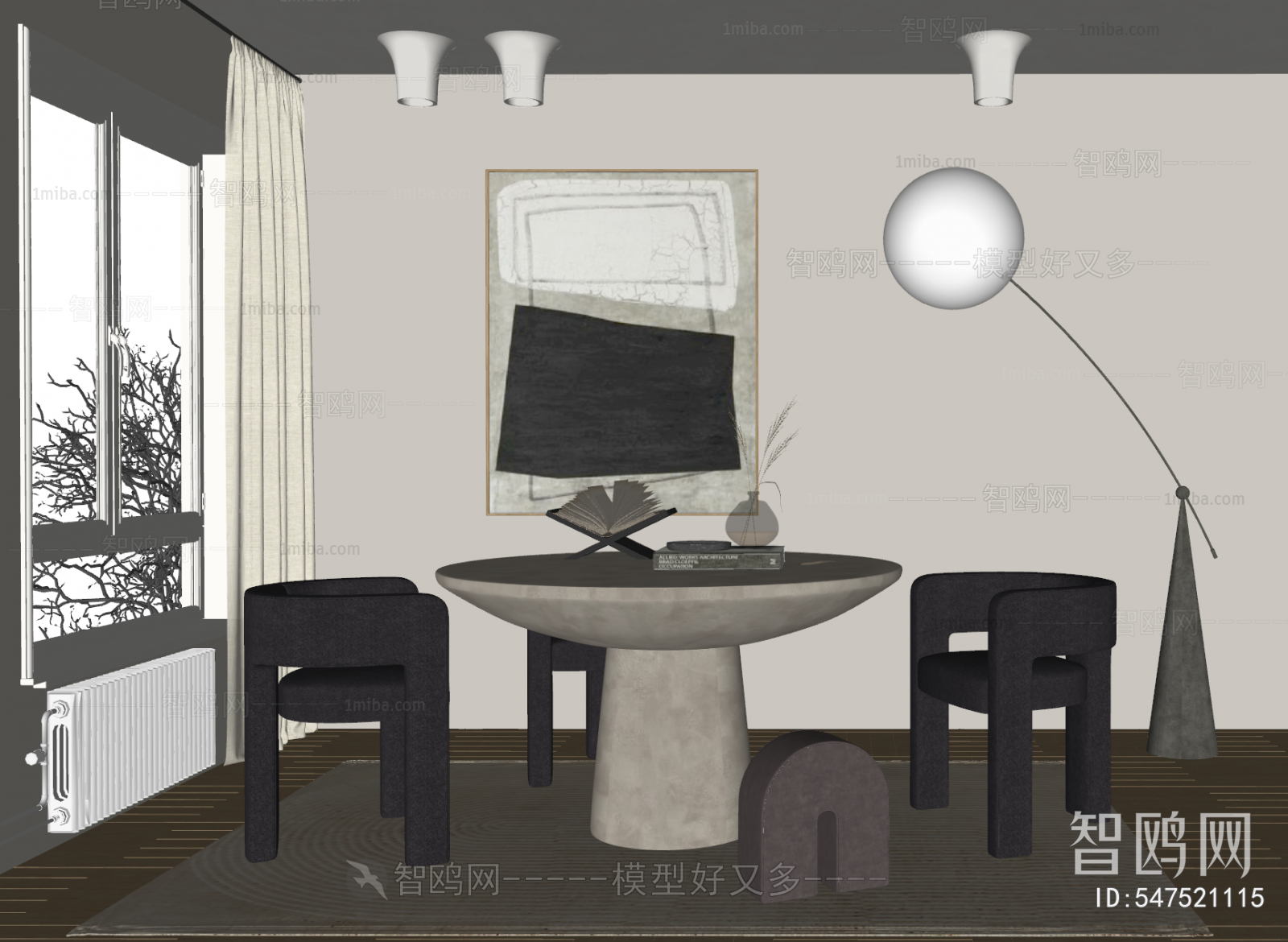 Wabi-sabi Style Dining Room