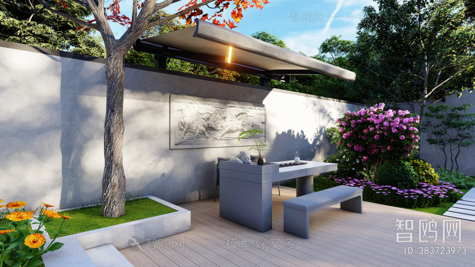 New Chinese Style Courtyard/landscape