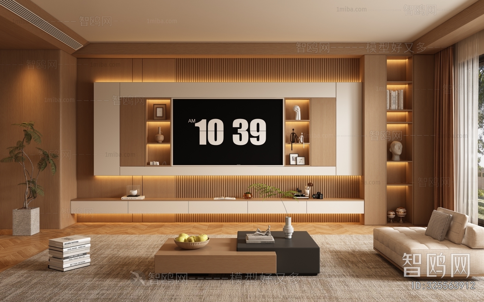 New Chinese Style A Living Room