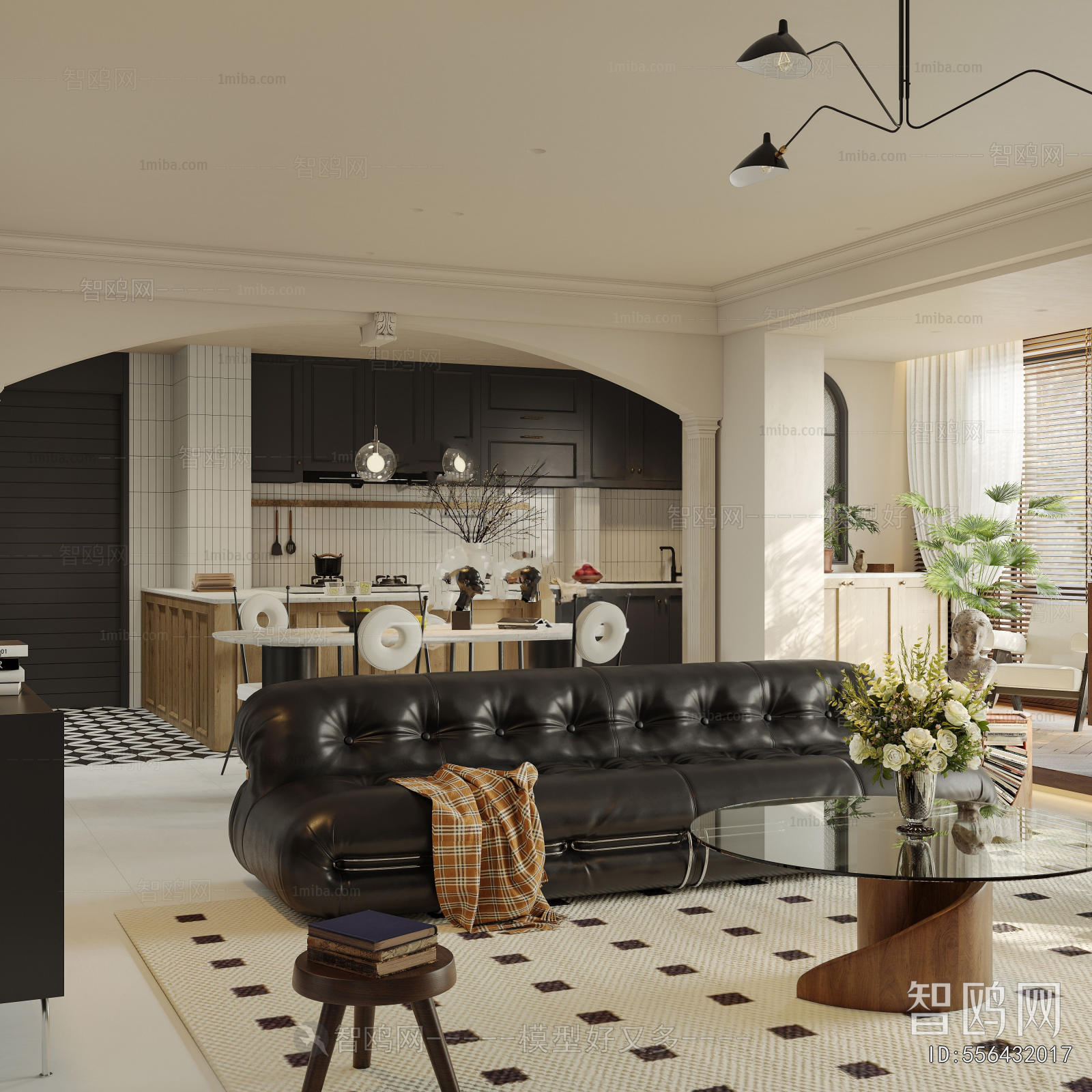 French Style Open Kitchen