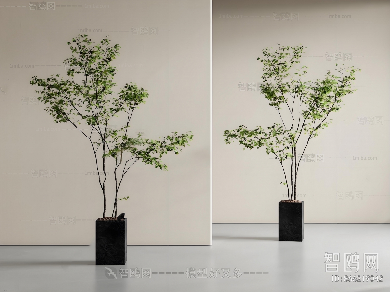 Modern Ground Green Plant Potted Plants