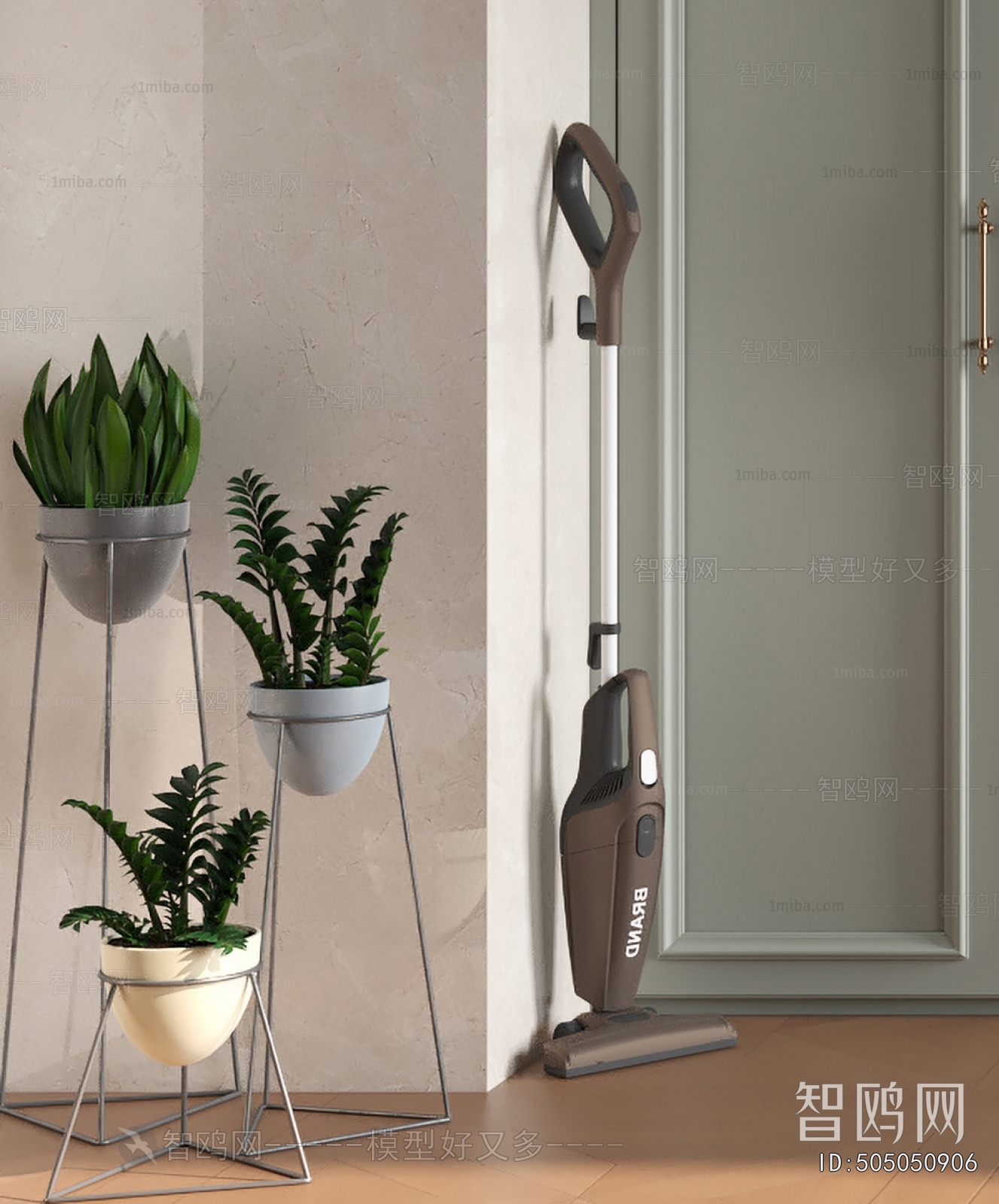 Modern Potted Green Plant